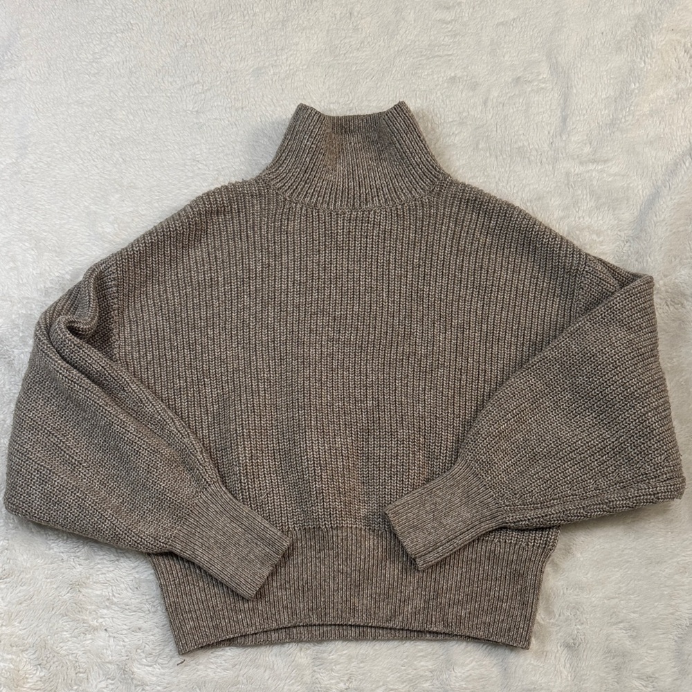 Cozy Brown Turtleneck Sweater